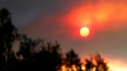 Sun, Smoke, Sherpa Fire