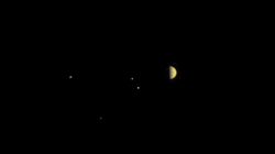 NASA's Juno spacecraft obtained this color view at a distance of 6.8 million miles (10.9 million kilometers) from Jupiter