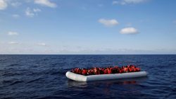 Migrants waiting for rescue