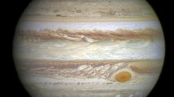 Jupiter's most distinctive feature - a giant red spot, is seen in this April 21, 2014, REUTERS/NASA, ESA,