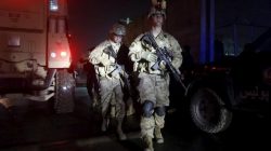 U.S. troops arrive at the site of an explosion in Kabul