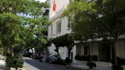 A view of the building of Turkish Embassy in Athens, Greece,