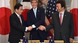 World leaders from US, Japan, and South Korea