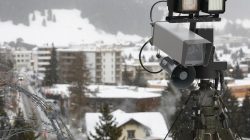Camera looking over Swiss resort