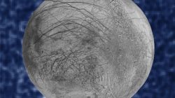 A composite image shows suspected plumes of water vapor erupting at the seven o'clock position off the limb of Jupiter's moon Europa in a NASA Hubble Space Telescope picture taken January 26, 2014 and released September 26, 2016.