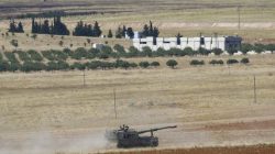 A Turkey military vehicle near an ISIS stronghold