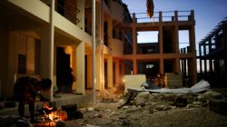 partially destroyed school in Haiti