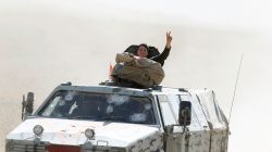 Peshmerga forces after attacking Islamic State