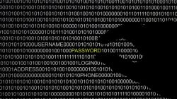 hand in front of computer