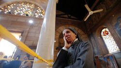 A nun cries at the scene of the Cairo Church bombing