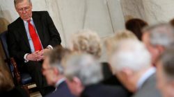 U.S. Senate Majority Leader Mitch McConnell (R-KY) participates in a ceremony to unveil a portrait honoring retiring Senate Minority Leader Harry Reid (D-NV) on Capitol Hill in Washington, U.S.