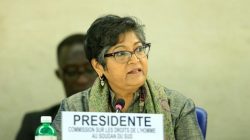 Council-mandated Commission on Human Rights in South Sudan Yasmin Sooka addresses the Human Rights Council 26th Special Session on the human rights situation in South Sudan, Geneva, Switzerland,