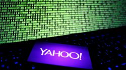 Yahoo logo on smartphone