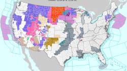 Christmas eve warning map weather.com