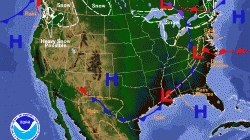 National Weather forecast map..