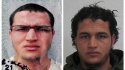 Handout pictures released on December 21, 2016 and acquired from the web site of the German Bundeskriminalamt (BKA) Federal Crime Office show suspect Anis Amri searched in relation with the Monday's truck attack on a Christmas market in Berlin.