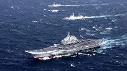 Chinese aircraft carrier in South China Sea