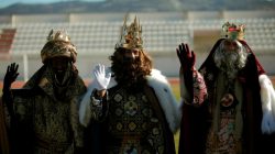 Men dressed as the three wise men