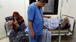 women affected by chemical weapon attack in Syria