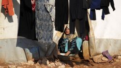 displaced Syrian woman