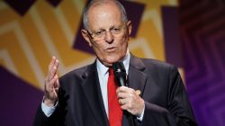 Peru's president in press conference saying venezuelans will get visas