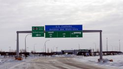 Canadian side of U.S.-Canada border