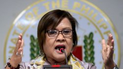Philippine Senator Leila de Lima gestures during a news conference at the Senate headquarters in Pasay city, metro Manila, Philippines September 22, 2016. REUTERS/Romeo Ranoco