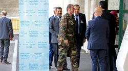 Members of opposition delegation for the Geneva IV conference on Syria arrive at the United Nations office in Geneva, Switzerland, February 24, 2017. REUTERS/Pierre Albouy