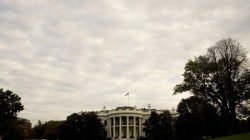 The White House is seen from the South Lawn in Washington October 17, 2008. REUTERS/Larry Downing