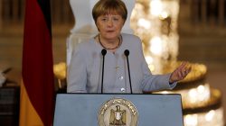 German Chancellor Angela Merkel addresses a joint news conference with Egypt's President Abdel Fattah al-Sisi following talks at the El-Thadiya presidential palace in Cairo, Egypt March 2, 2017. REUTERS/Amr Abdallah Dalsh