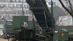 Japan Self-Defense Forces soldiers inject fuels into a unit of Patriot Advanced Capability-3 (PAC-3) missiles at the Defense Ministry in Tokyo. REUTERS/Kim Kyung-Hoon