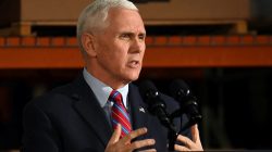 U.S. Vice President Mike Pence speaks about the American Health Care Act during a visit to the Harshaw-Trane Parts and Distribution Center in Louisville, Kentucky, U.S