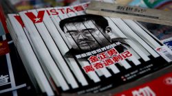 The cover of a Chinese magazine features a portrait of Kim Jong Nam, the late half-brother of North Korean leader Kim Jong Un, at a news agent in Beijing, China February 27, 2017. REUTERS/Thomas Peter