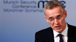 NATO Secretary-General Jens Stoltenberg delivers his speech during the 53rd Munich Security Conference in Munich, Germany, February 18, 2017. REUTERS/Michaela Rehle