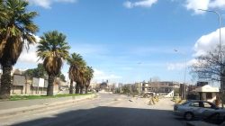 A view shows an empty street near the Abbasiyin area in the east of the capital Damascus, in this handout picture provided by SANA on March 20, 2017, Syria. SANA/Handout via REUTERS