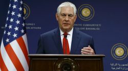 U.S. Secretary of State Rex Tillerson speaks during a news conference in Ankara, Turkey, March 30, 2017. REUTERS/Umit Bektas