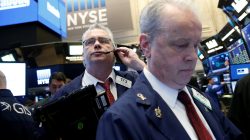 Traders work on the floor of the New York Stock Exchange (NYSE) in the Manhattan borough of New York, New York, U.S., April 4, 2017. REUTERS/Brendan McDermid