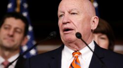 Chairman of the House Ways and Means Committee Kevin Brady (R-TX) speaks about a Republican healthcare amendment during a press briefing on Capitol Hill in Washington, U.S., April 6, 2017. REUTERS/Joshua Roberts