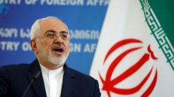 FILE PHOTO: Iranian Foreign Minister Mohammad Javad Zarif speaks to the media in Tbilisi, Georgia, April 18, 2017. REUTERS/David Mdzinarishvili