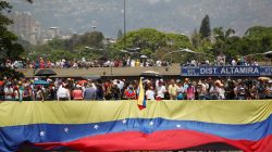 Opposition supporters attend a rally against Venezuela's President Nicolas Maduro in Caracas, Venezuela April 24, 2017. REUTERS/Christian Veron