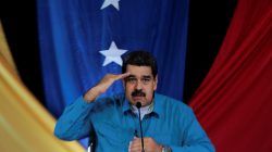 Venezuela's President Nicolas Maduro speaks during his weekly broadcast "Los Domingos con Maduro" (The Sundays with Maduro) in Caracas, Venezuela. Miraflores Palace/via REUTERS