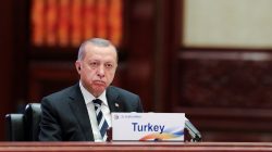 FILE PHOTO: Turkish President Recep Tayyip Erdogan attends the Roundtable Summit Phase One Sessions of Belt and Road Forum at the International Conference Center in Yanqi Lake on May 15, 2017 in Beijing, China REUTERS/Lintao Zhang/Pool/File Photo