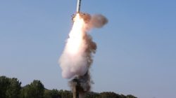 The scene of the intermediate-range ballistic missile