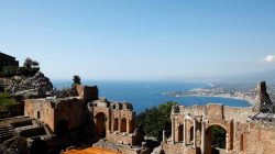 A general view of the Greek Theatre of Taormina, where leaders from the world's major Western powers will hold their annual summit, in Taormina Italy May 18, 2017. REUTERS/Antonio Parrinello