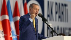 FILE PHOTO: Turkish President Tayyip Erdogan makes a speech during the Extraordinary Congress of the ruling AK Party (AKP) in Ankara, Turkey May 21, 2017. Murat Cetinmuhurdar/Presidential Palace/Handout via REUTERS