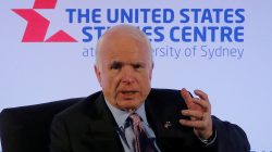 United States Senator John McCain speaks at a United States Studies Centre event in Sydney, Australia May 30, 2017. REUTERS/Jason Reed