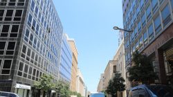 A general view shows a street hosting banks and financial institutions, known as Banks street, in Beirut Central District, Lebanon June 2, 2017. REUTERS/Jamal Saidi