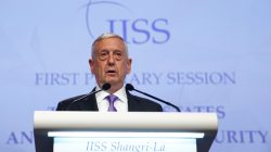 U.S. Secretary of Defense James Mattis speaks at the 16th IISS Shangri-La Dialogue in Singapore June 3, 2017. REUTERS/Edgar Su