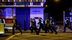 Police attend to an incident on London Bridge in London, Britain, June 3, 2017. Reuters / Hannah McKay