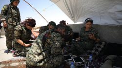Syrian Democratic Forces (SDF) fighters gather near Raqqa city, Syria June 7, 2017. REUTERS/Rodi Said